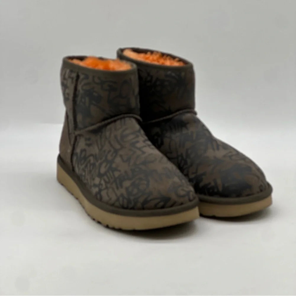 UGG Classic Street Graffiti Mini Boot. Size 9